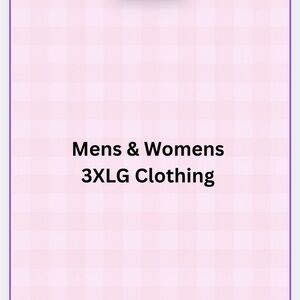 Mens & Womens 3XLG Clothing